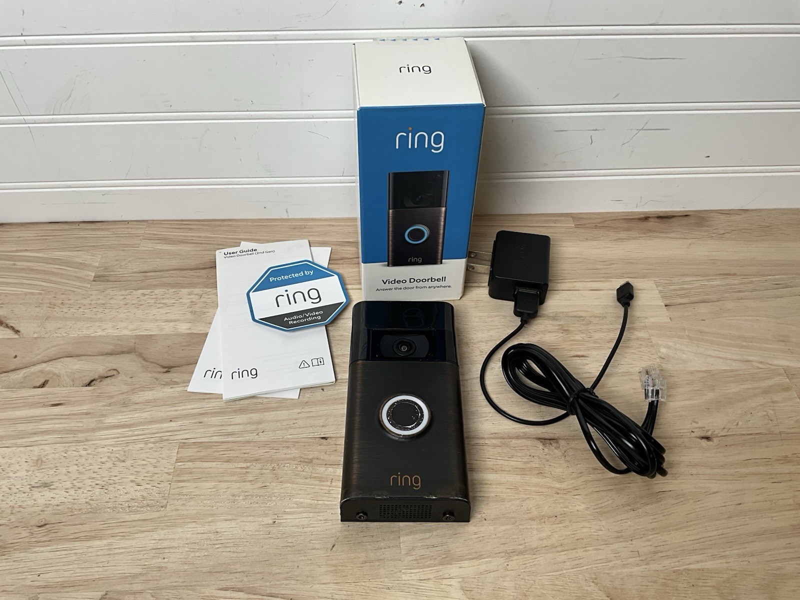 Ring Video Doorbell (Second Generation) Wi-Fi 1080p HD Camera - Venetian Bronze