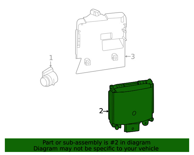 Genuine Ford Blind Spot Radar NZ6Z-14C689-A