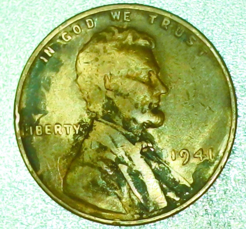 US 1941 P Lincoln Penny Wheat Cent No Mark