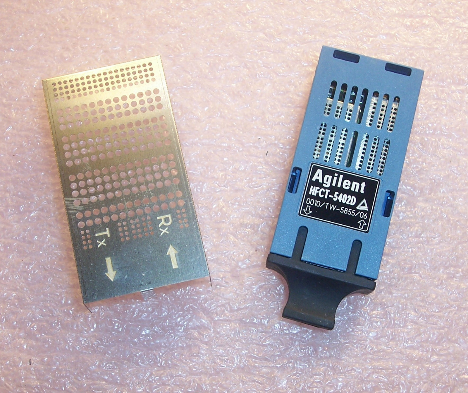 QTY (2) HFCT5402D AGILENT 2448 Mb/s SINGLE MODE FIBER TRANSCEIVERS NOS