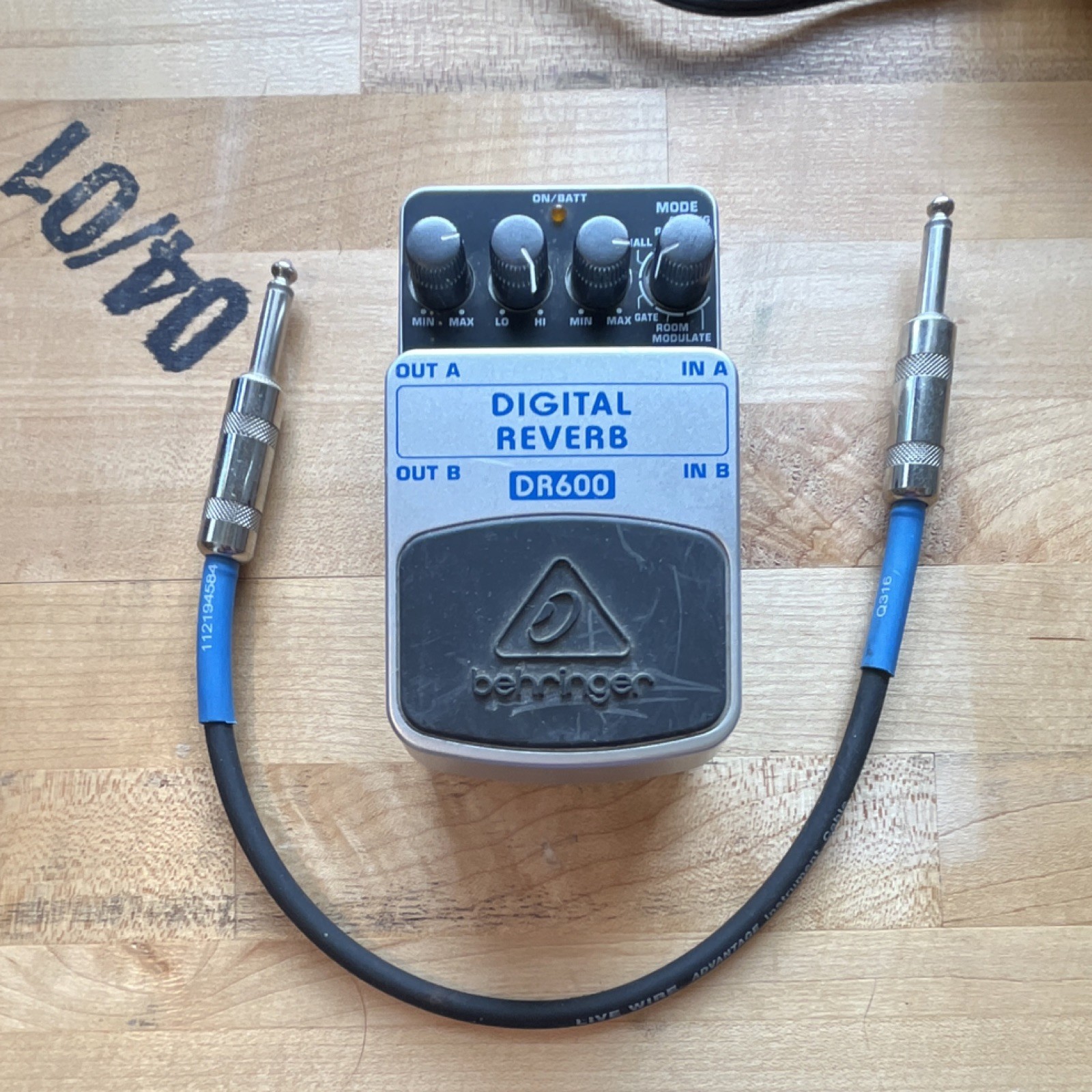Behringer DR600 Reverb Guitar Pedal