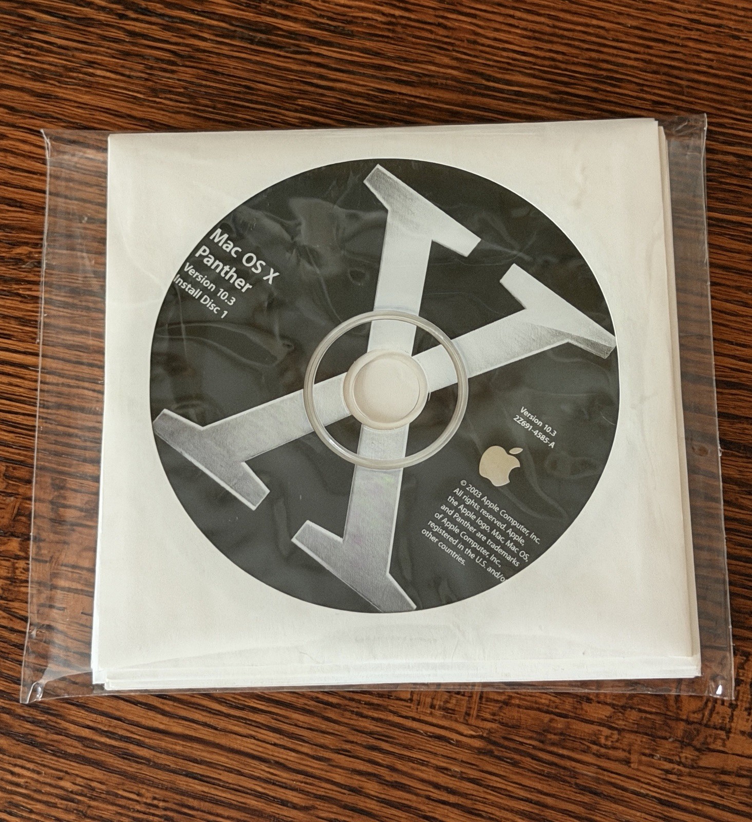 Apple Mac OS X Panther 10.3 Retail Box w/ 3 CDs Xcode Developer Tools iLife ’04