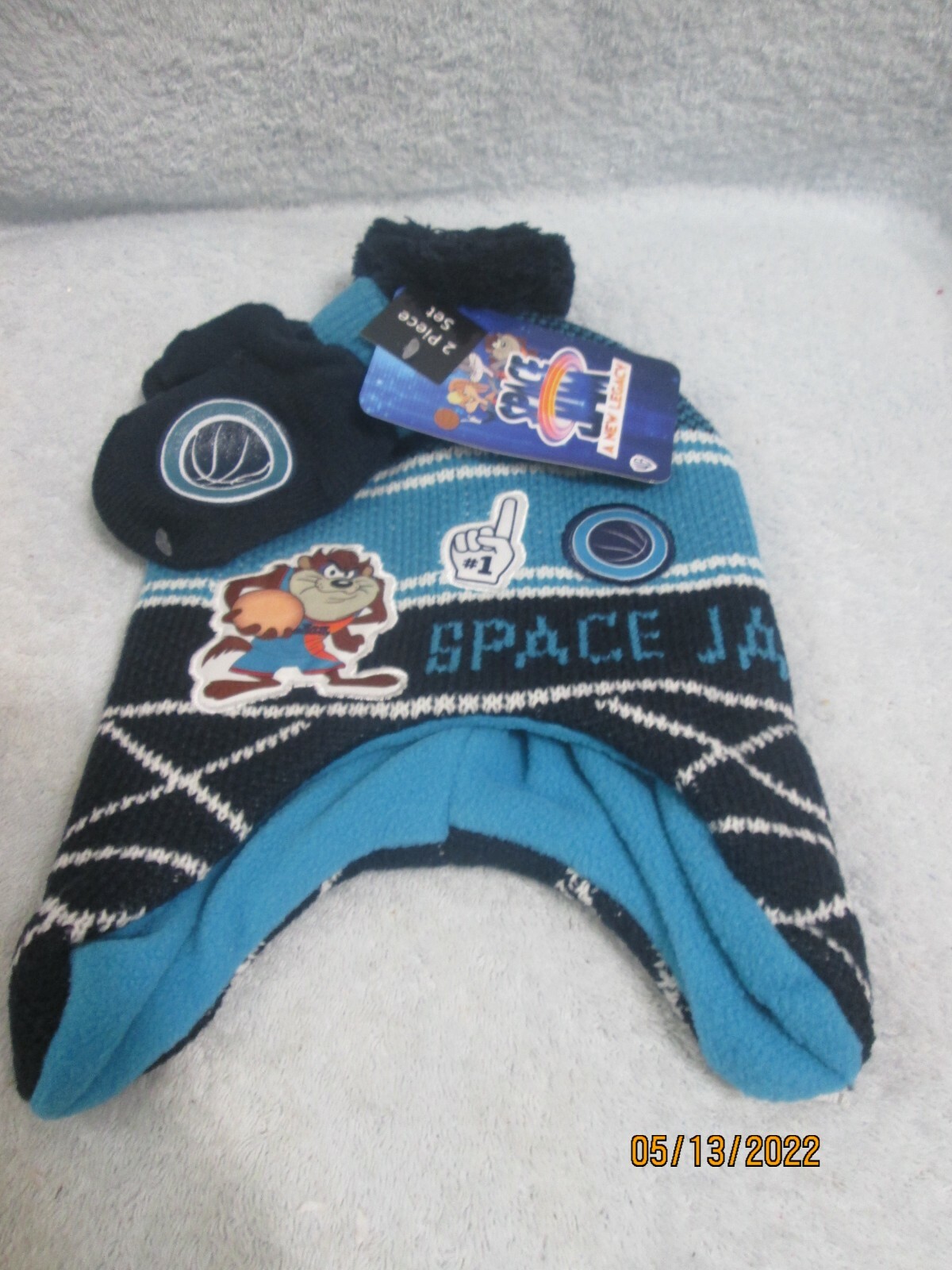 Little Boy's Space Jam Hat & Gloves
