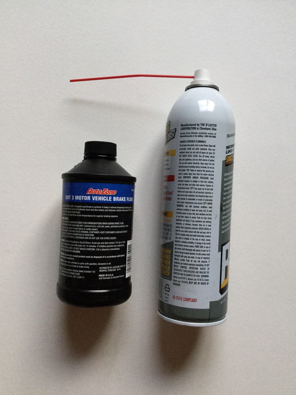 Blaster Non Chlorinated Brake Cleaner Autozone Dot 3 Brake Fluid