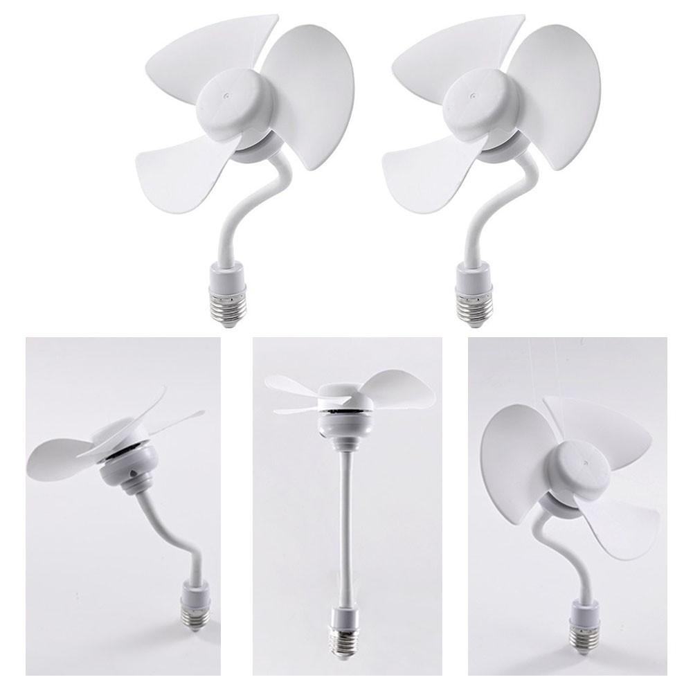 E27 LED Desk Fan with Flexible Tubing for Customized Airflow Direction