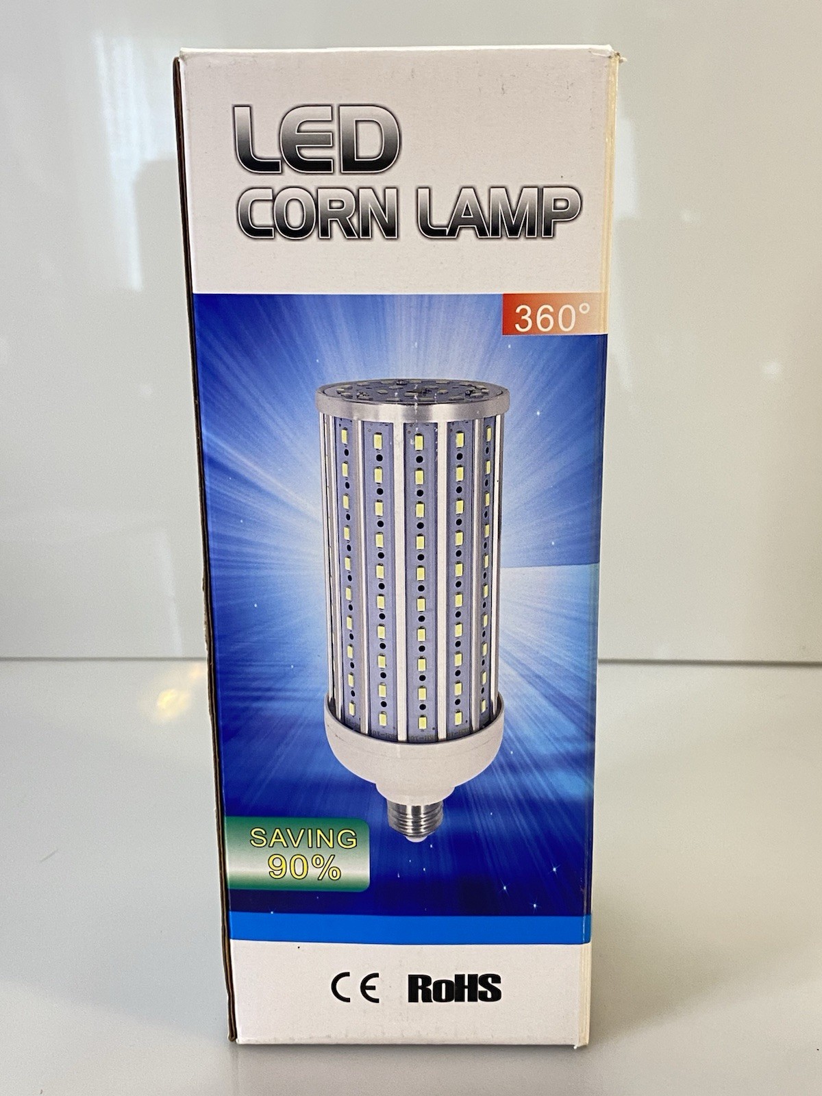 360 Degree 60W LED Corn Lamp 12000 Lumen 5000K - 50,000 Hours E39