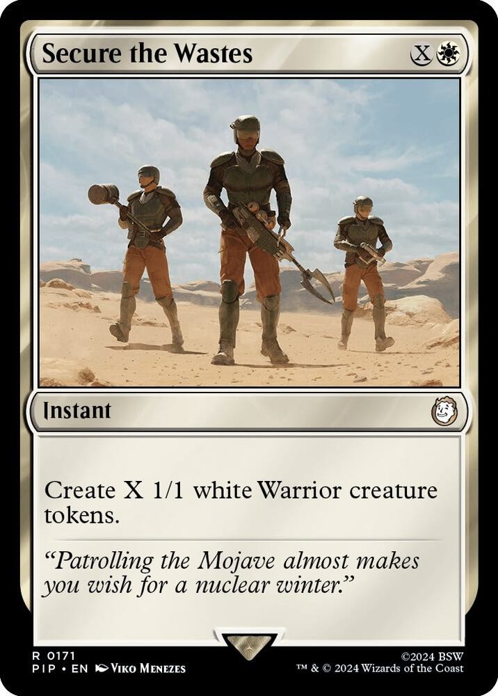 1x Secure the Wastes - Universes Beyond: Fallout - NM  -  MTG