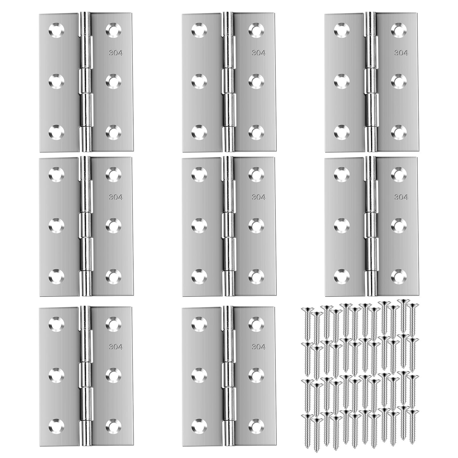 Stainless Steel 3 Inch Folding Hinges for Furniture Door Window Case Lid and ...