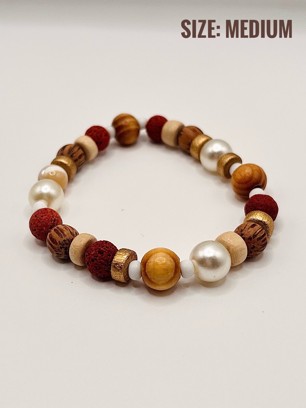 Neutral Beachy Beaded Bracelet