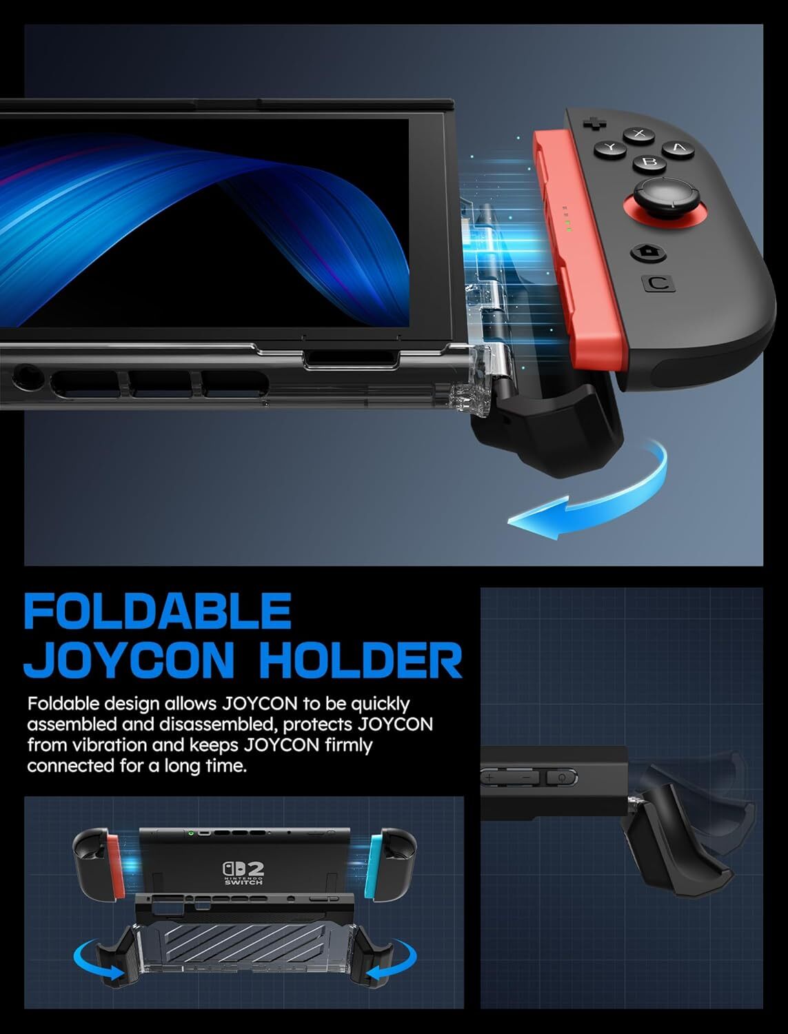 SUPCASE UBPro for Nintendo Switch 2 Military Protection Dockable Integrated Case