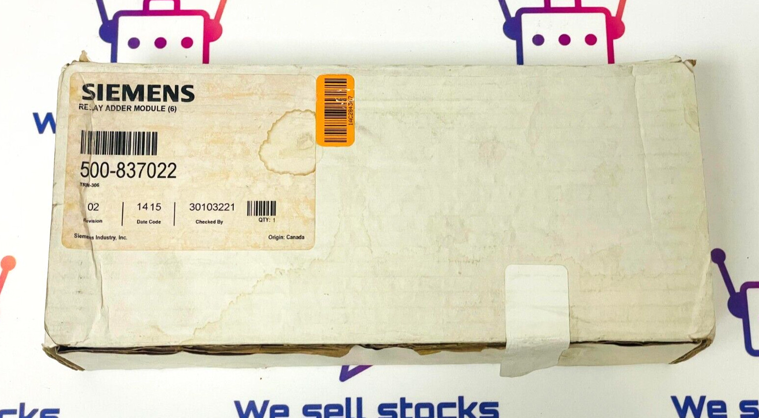 SIEMENS TRM-306 Relay Adder Module 500-837022