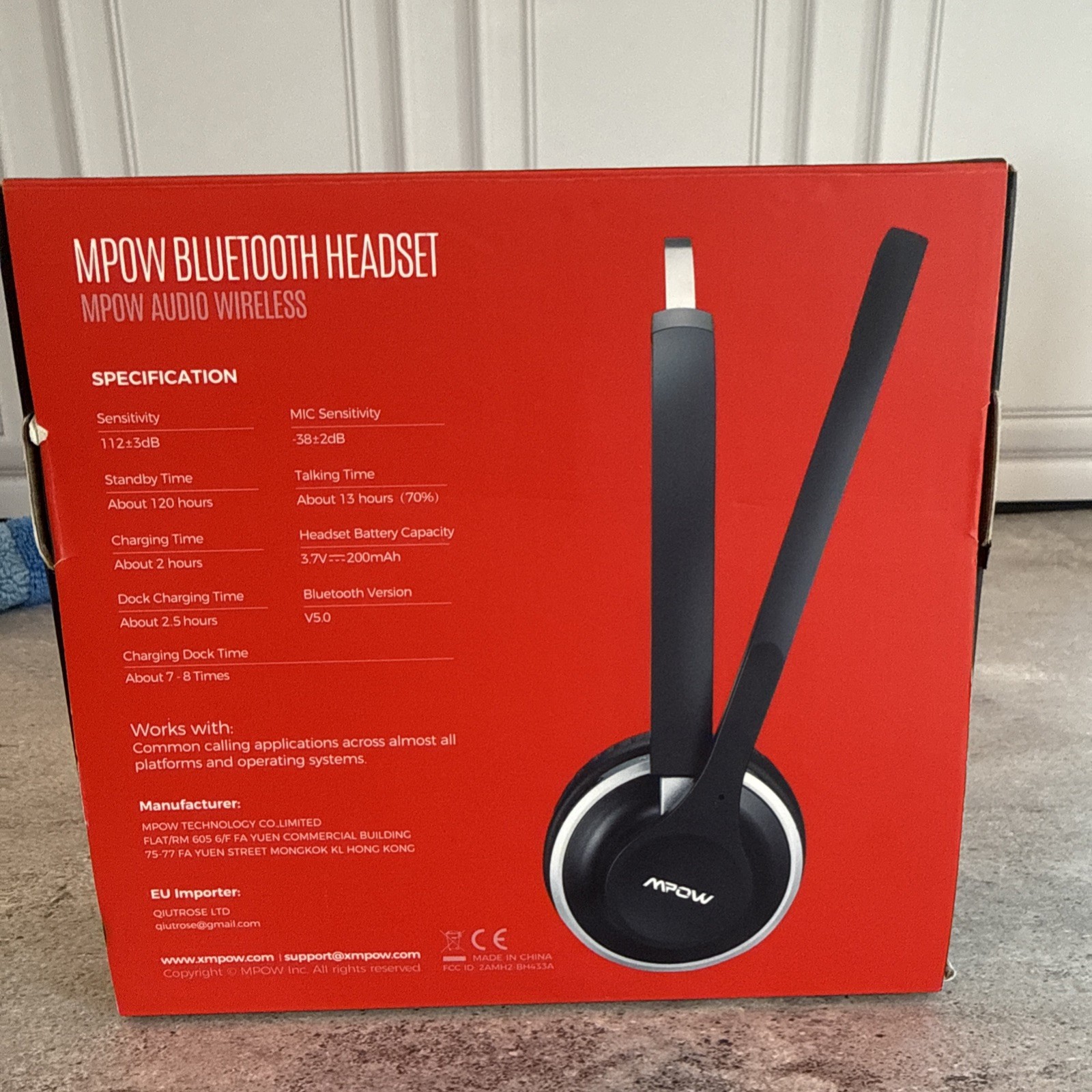 NEW OPEN BOX MPOW bh231a Bluetooth Wireless Headset