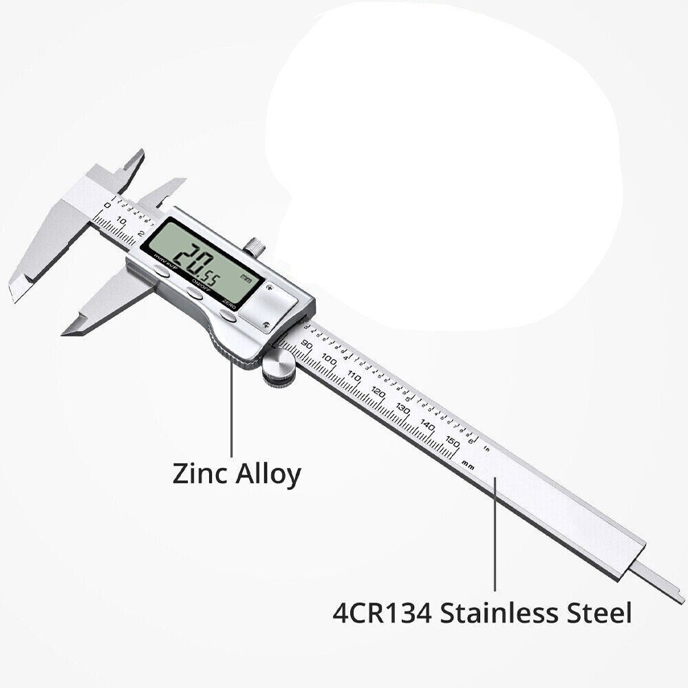6" 150mm Digital Caliper Micrometer LCD Gauge Vernier Electronic Measuring Tool