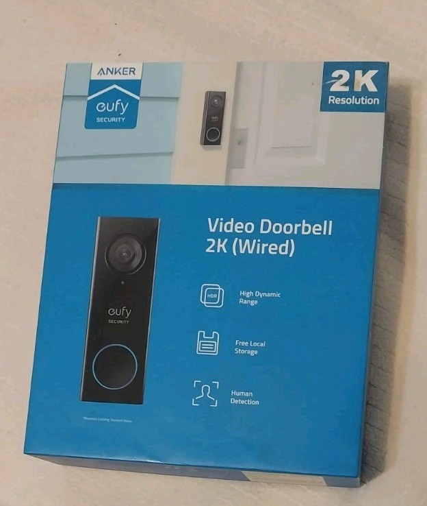 Anker Eufy T8200 Video Doorbell 2K (Wired) - Black