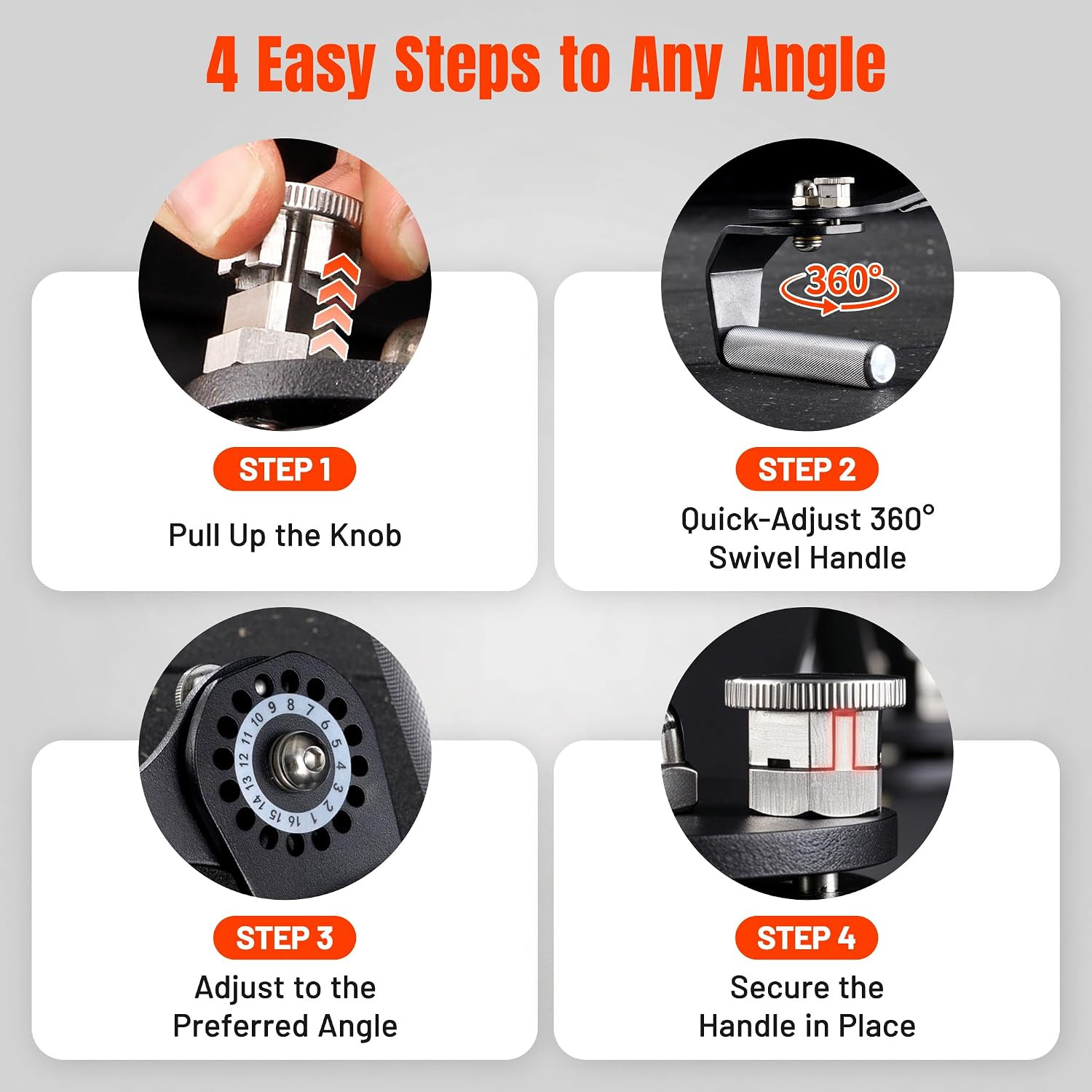 LAT Pull down Attachments with 360° Rotating Handles, LAT Pull down Bar