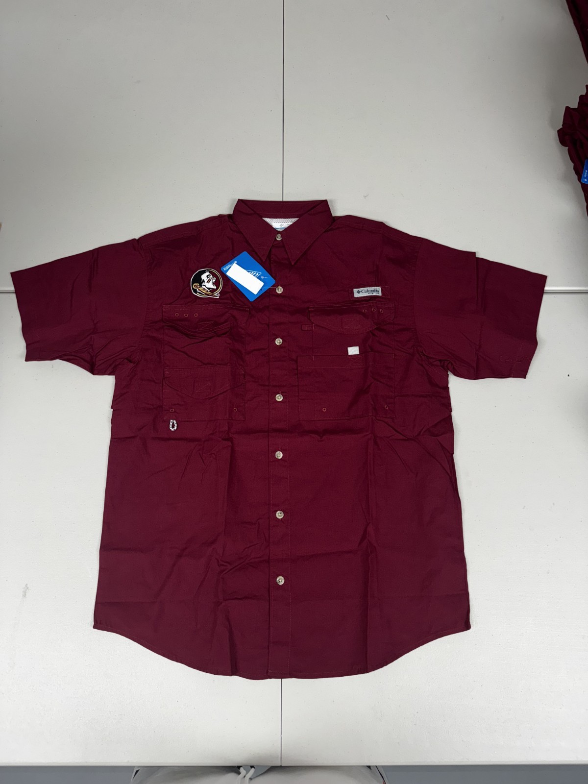 Columbia Florida State Seminoles FSU Shirt Mens Performance Fishing Gear Pick Sz