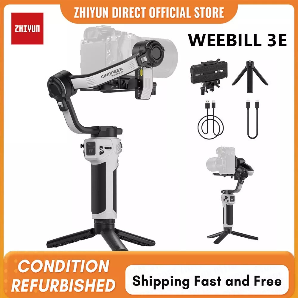 Zhiyun Weebill 3E 3-Axis Gimbal Stabilizer for DSLR Sony Canon Nikon Cameras
