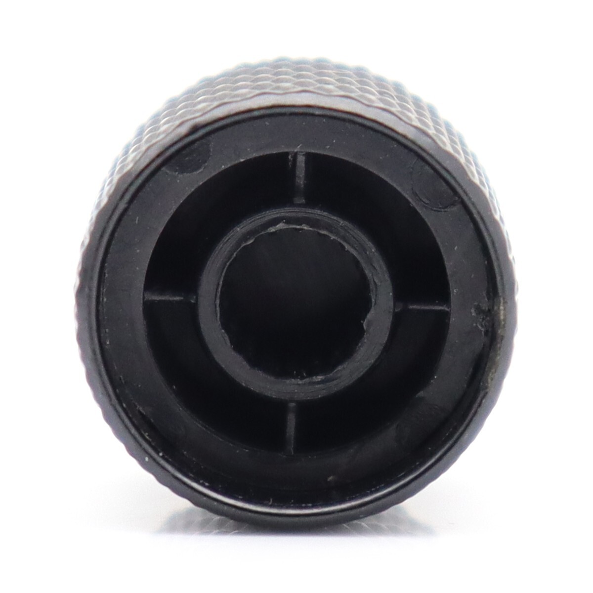 5x Metal Bass Knobs Guitar Knobs 18-spline Pots Push-in Control Knobs Black