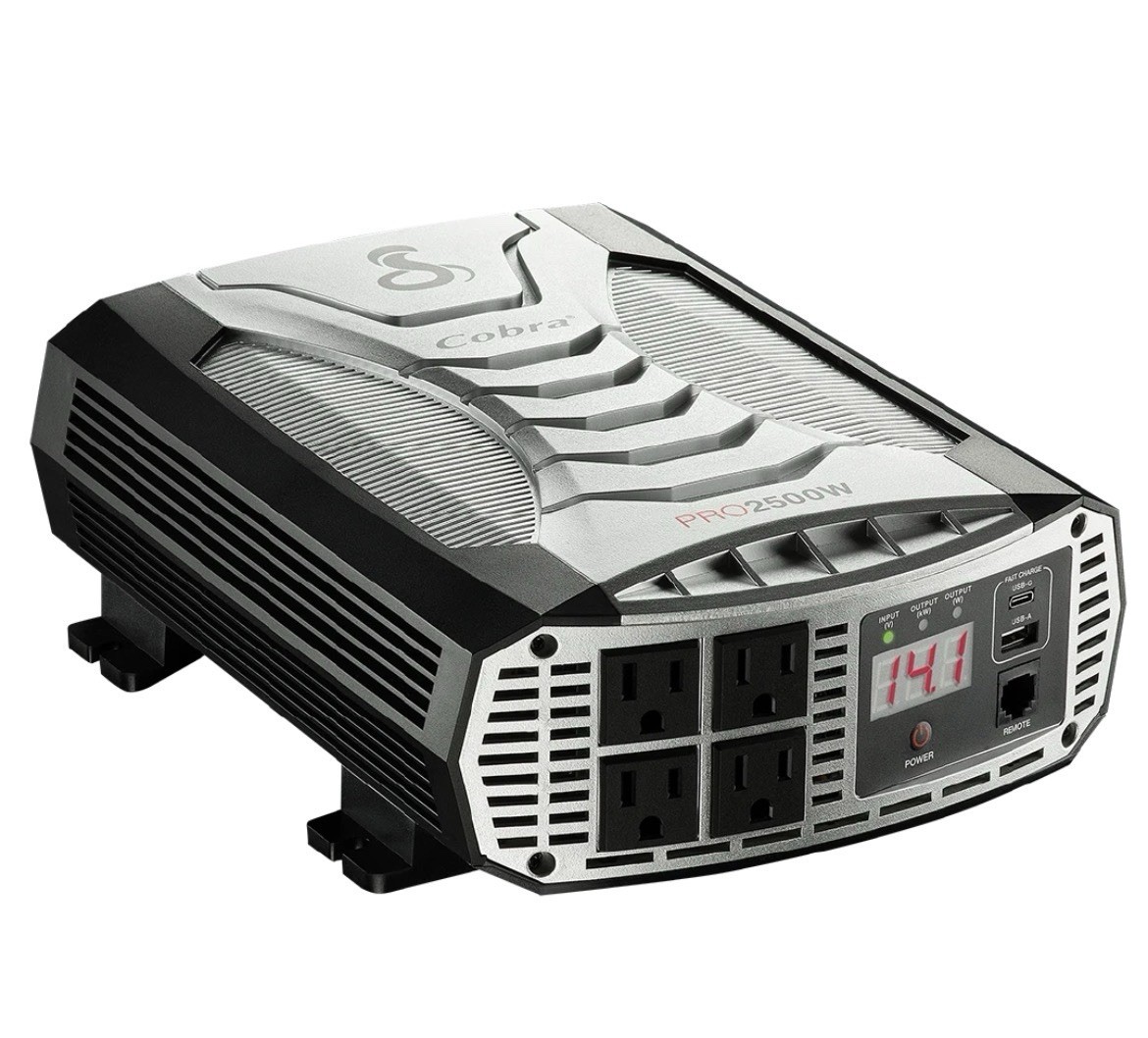 Cobra PRO 2500W Professional Grade 2500 Watt Power Inverter With Cables