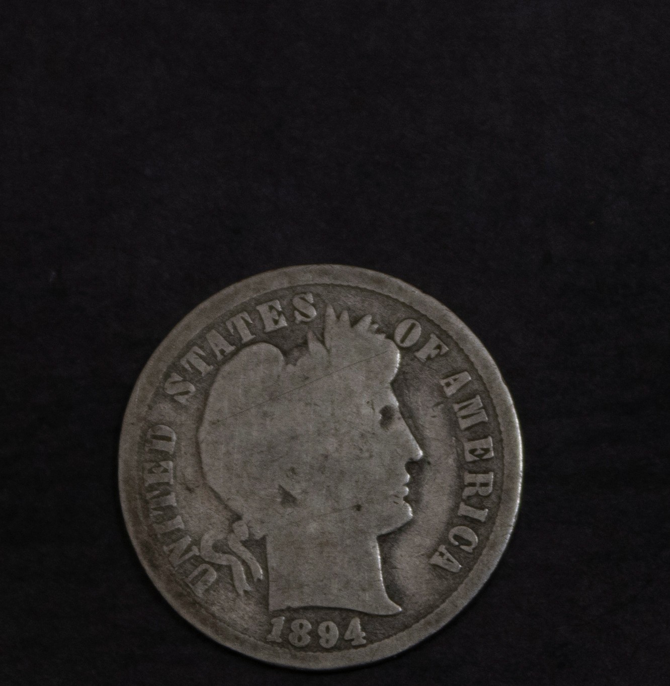 1894 Barber Dime Good ...........Lot  5619