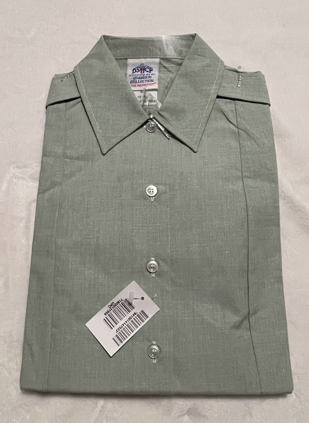 US Army Military Womens Shirt AG-415 Green Short Sleeve 10R Garrison Tuckin