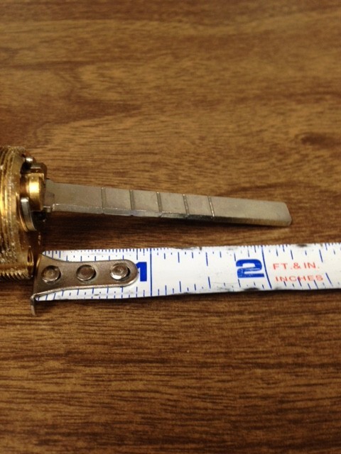 Sargent Original Rim Cylinder HF Keyway Zero Bitted 32D (N3)