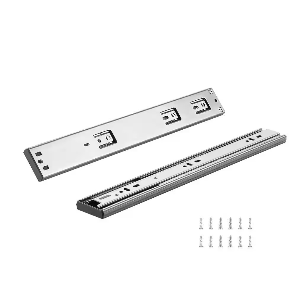 6 Pairs of 14 In. Drawer Slides Side Mount Rails, Heavy Duty Full Extension Stee