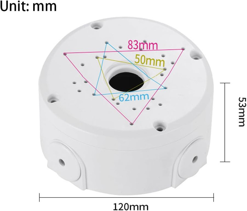 Plastic Universal Junction Box for Bullet & Dome IP Security Camera Mount Bracke