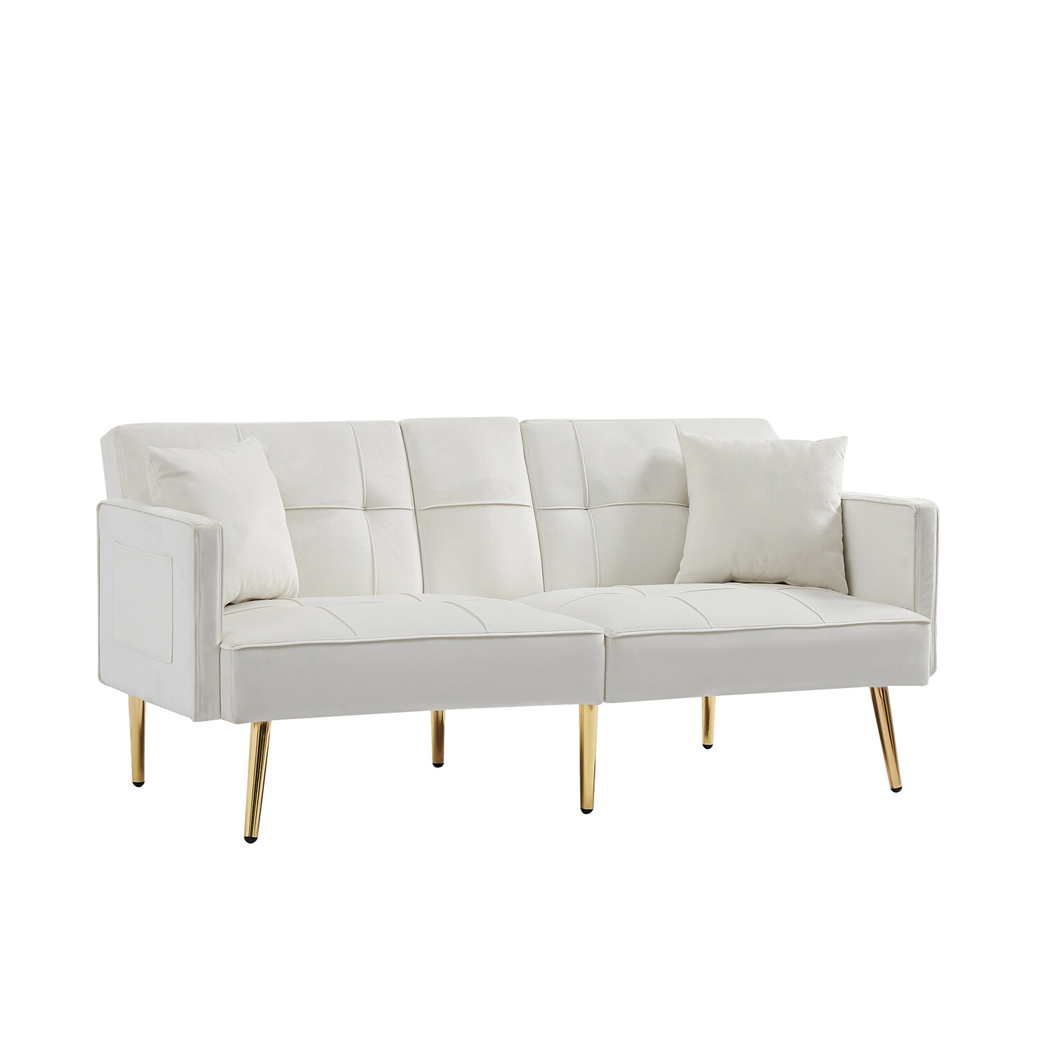 Convertible Sofa Bed Loveseat Sofa Folding Sofa Bed Cream White/Pink/Grey/Black