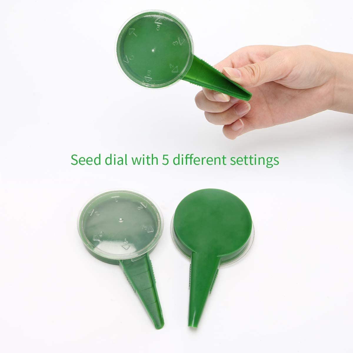 6 Pack Sowing Seeds Dispenser Set, Adjustable Garden Hand Planter Seeder Tool Fl