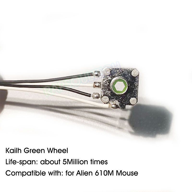 Kailh Encoder Green Wheel 5M Lifespan for Alien AW610M Gaming Mouse Replacement