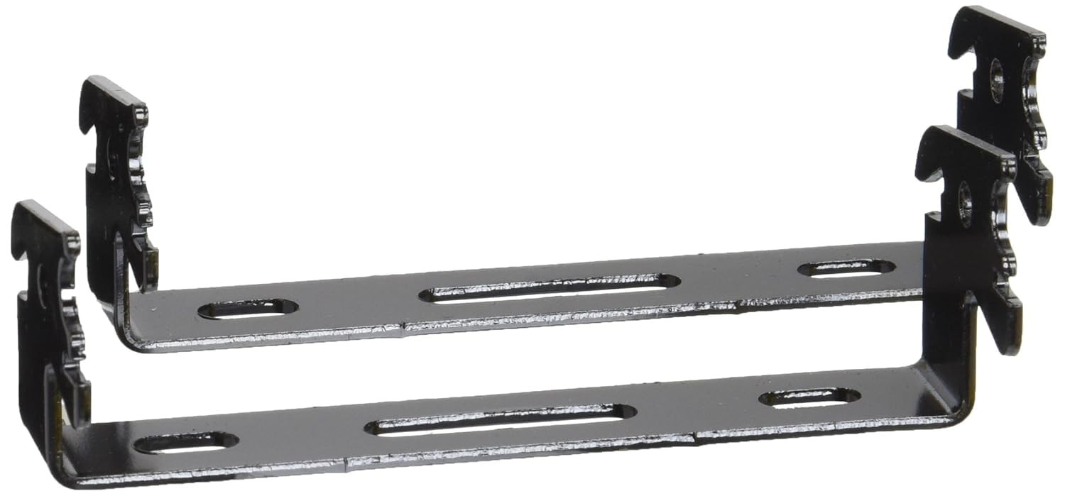 1in x 4in C-Bracket Slotted Metal Pegboard Hook Pegboard and Slotted Tool Boa...