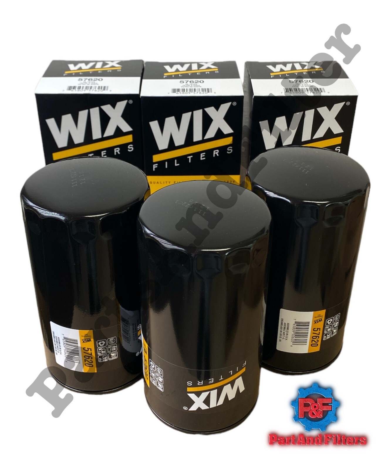 57620 Wix Oil Filter For Dodge 5.9L And 6.7lL Cummins Diesel (Pack of 3)