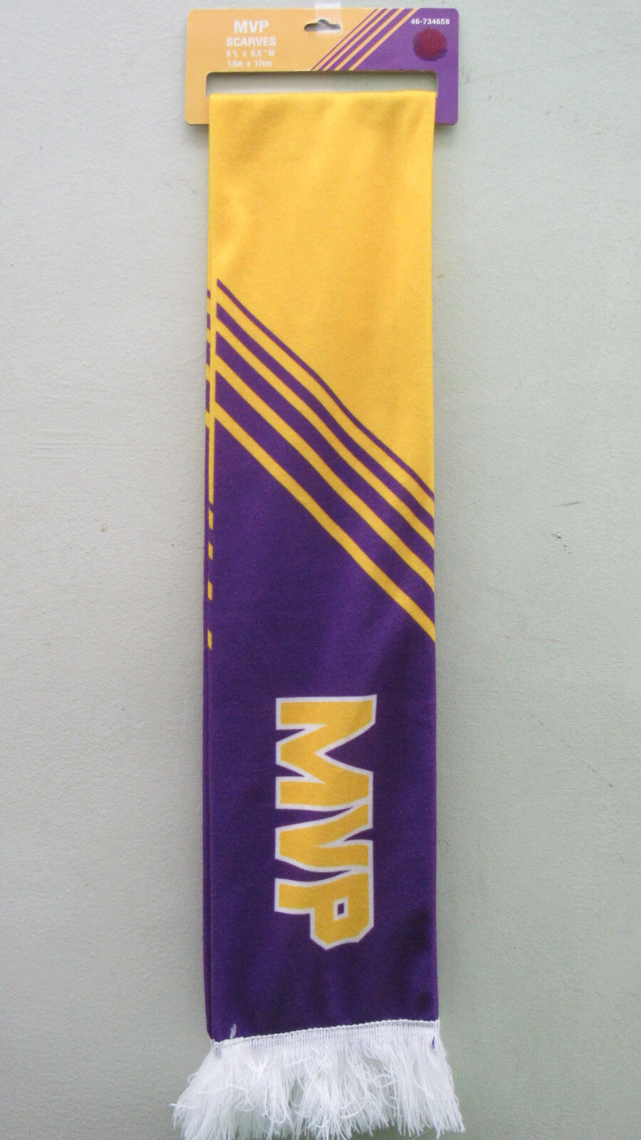 Unisex scarf for men & women scarf/gold & purple/No Lakers Logo/BRAND NEW