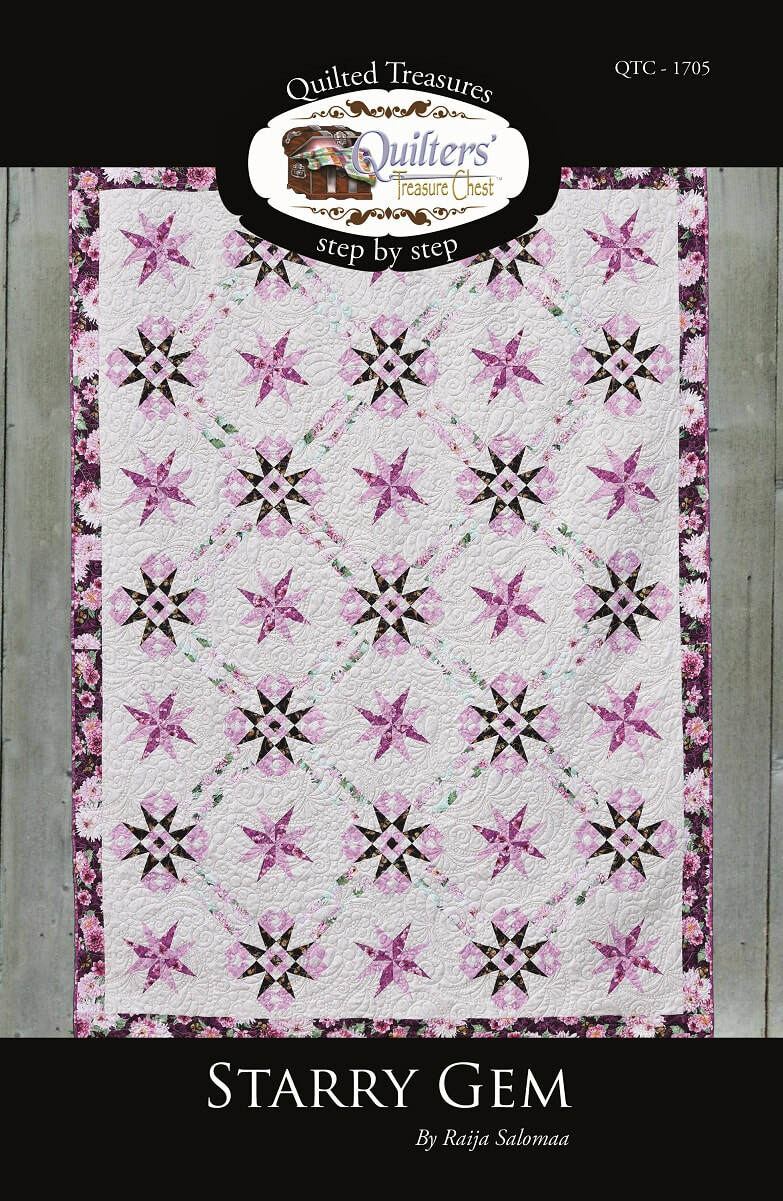 New Pieced Quilt Pattern STARRY GEM 3 Size Options