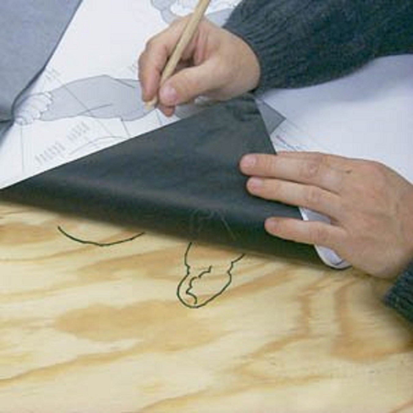 2 Sheets 22" x 34" Woodcraft Woodworking Transfer Carbon Tracing Paper