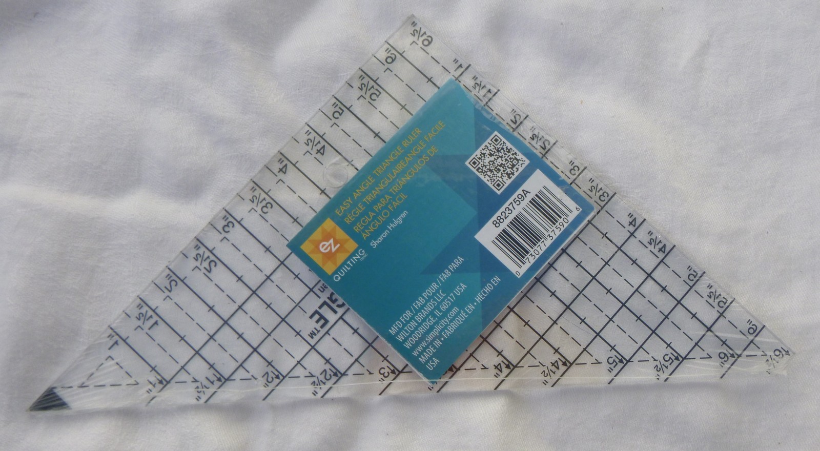 ez Quilting easy angle triangle  Marking Quilter Square Ruler  sewing quilting