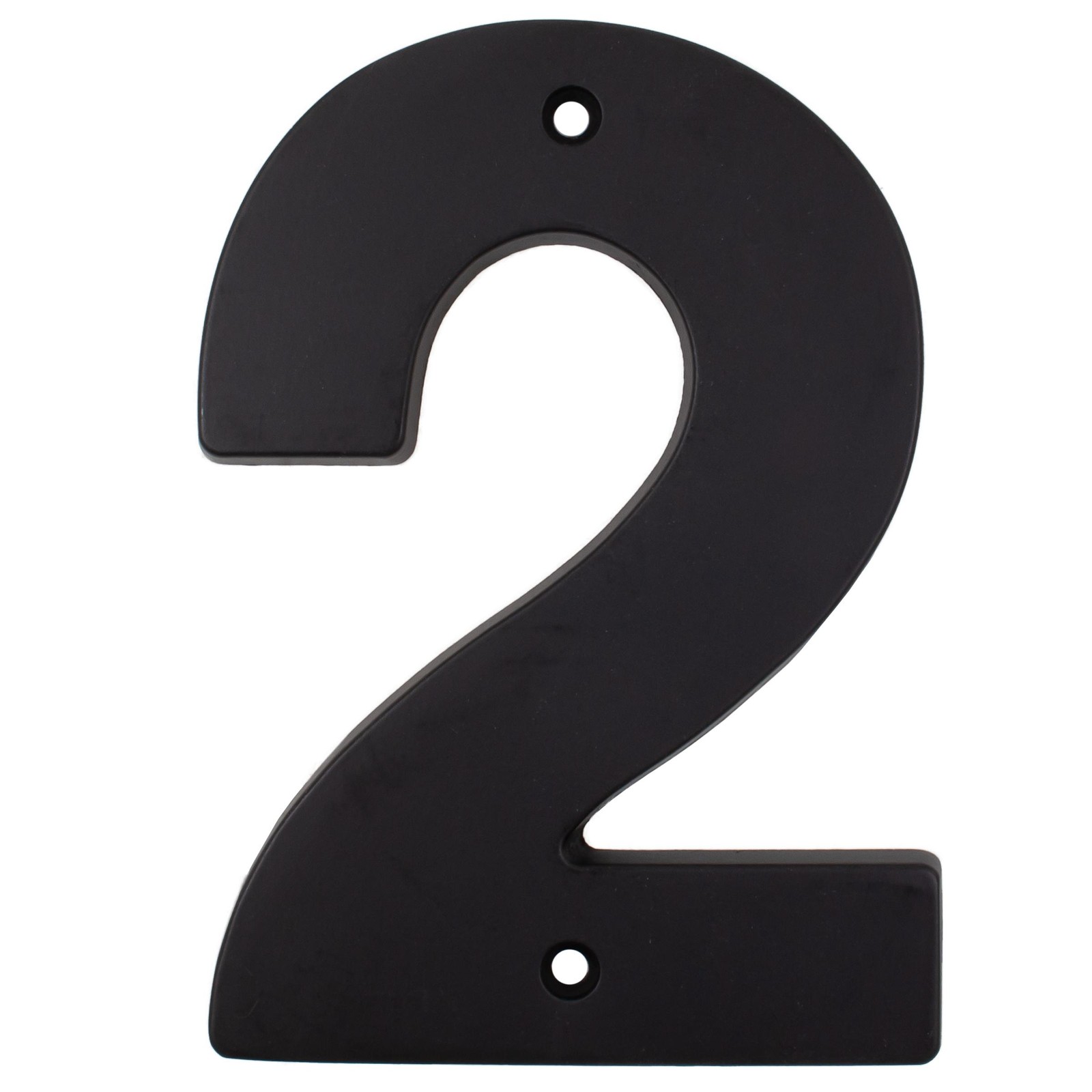Contemporary House Numbeer, #2, 5 Inches, Matte Black by Stone Harbor Hardware