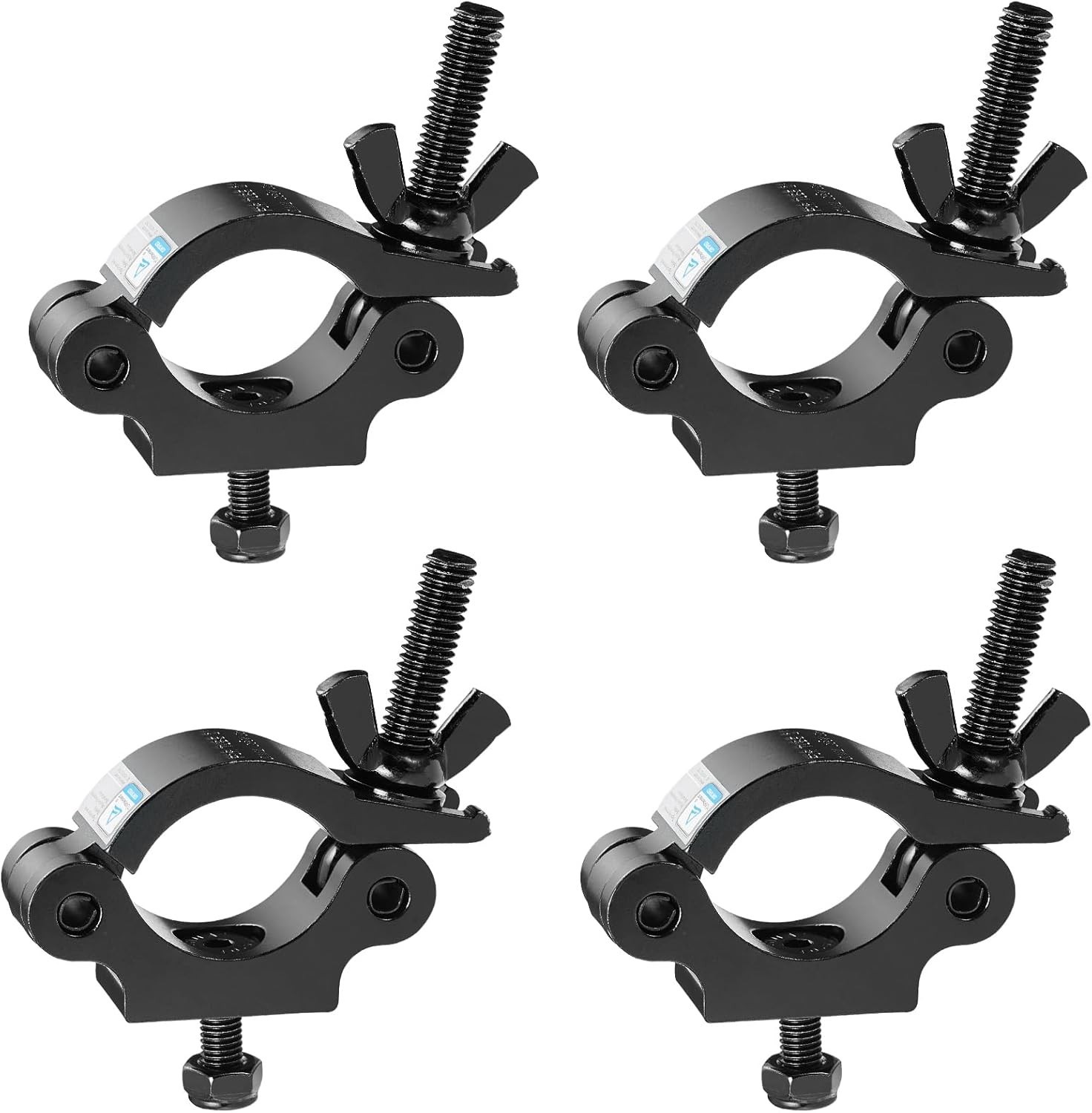 MFL. Heavy Duty Truss Clamp, 660 lb Aluminum Alloy DJ Light Clamps, Black