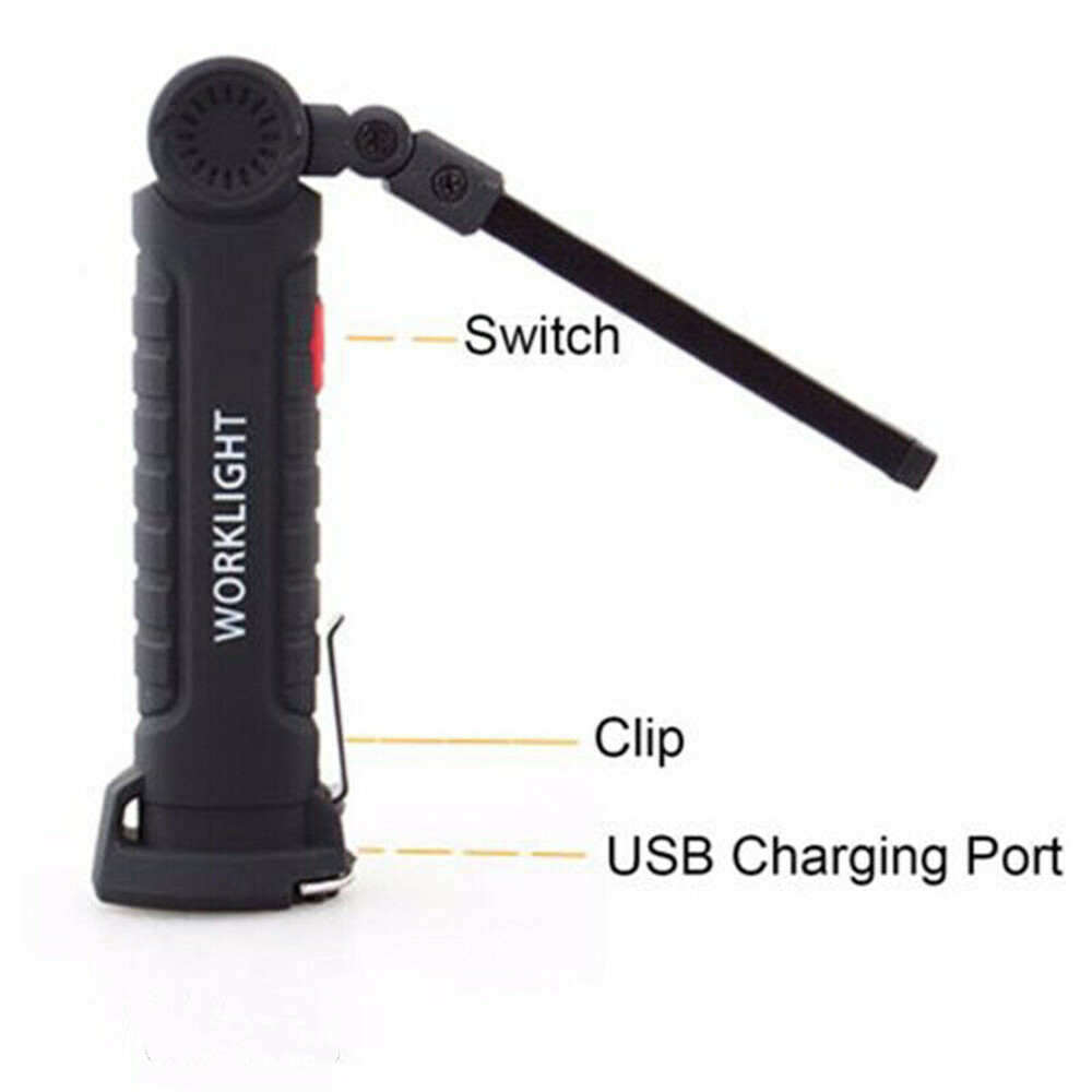 120000lm Super Bright Rechargeable LED Work Light Folding Torch Lamp Flashlight