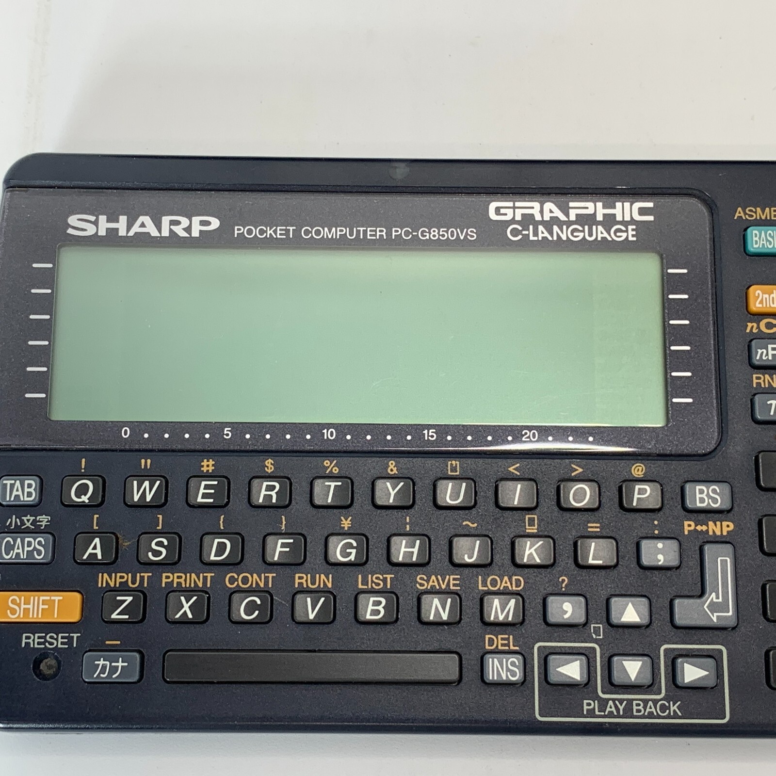 SHARP Pocket computer PC G850VS vintage Function Calculator Tested Japan Pokecom
