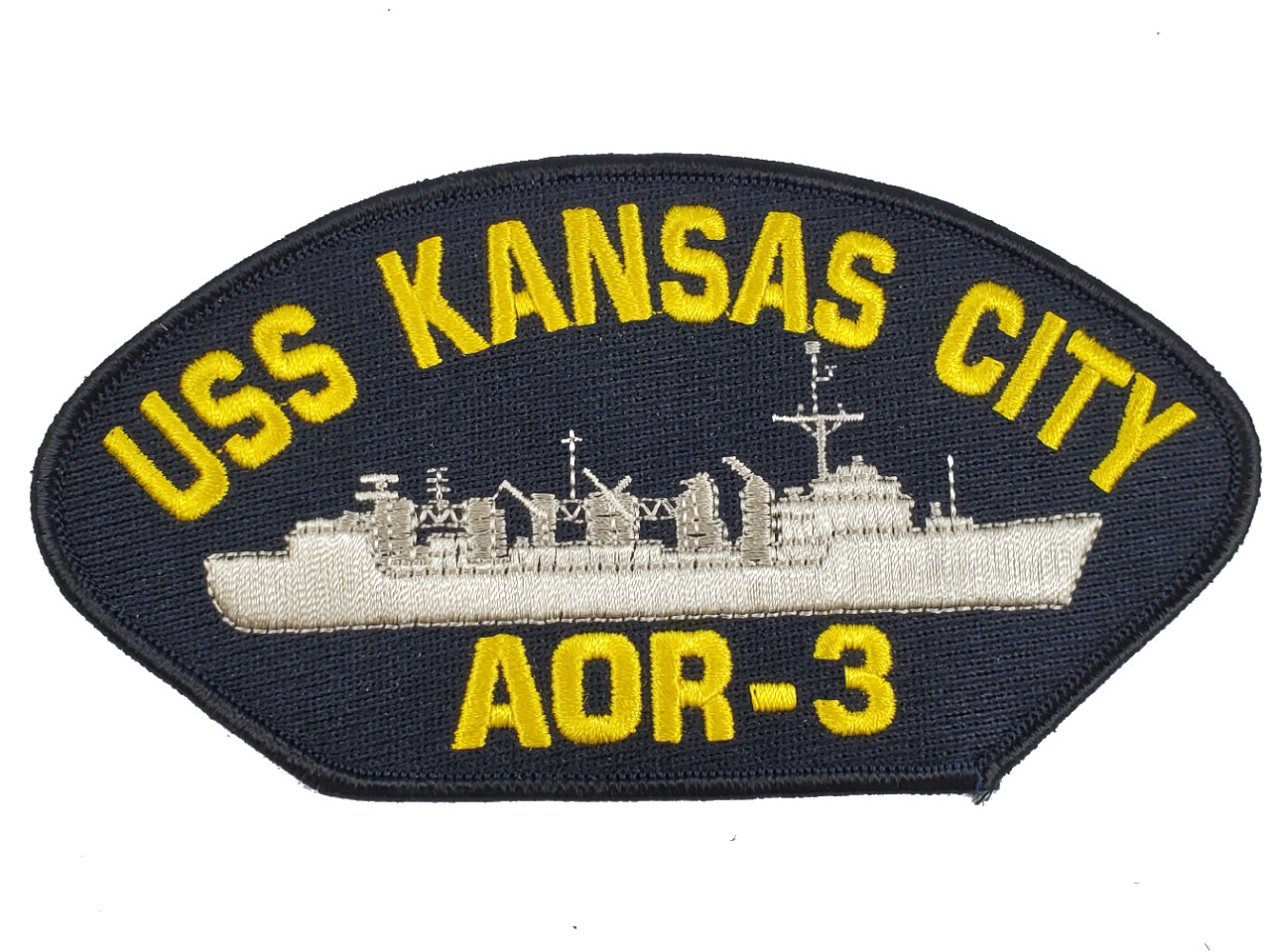 USS Kansas City AOR-3 Ship Patch - Great Color - Veteran Owned Business