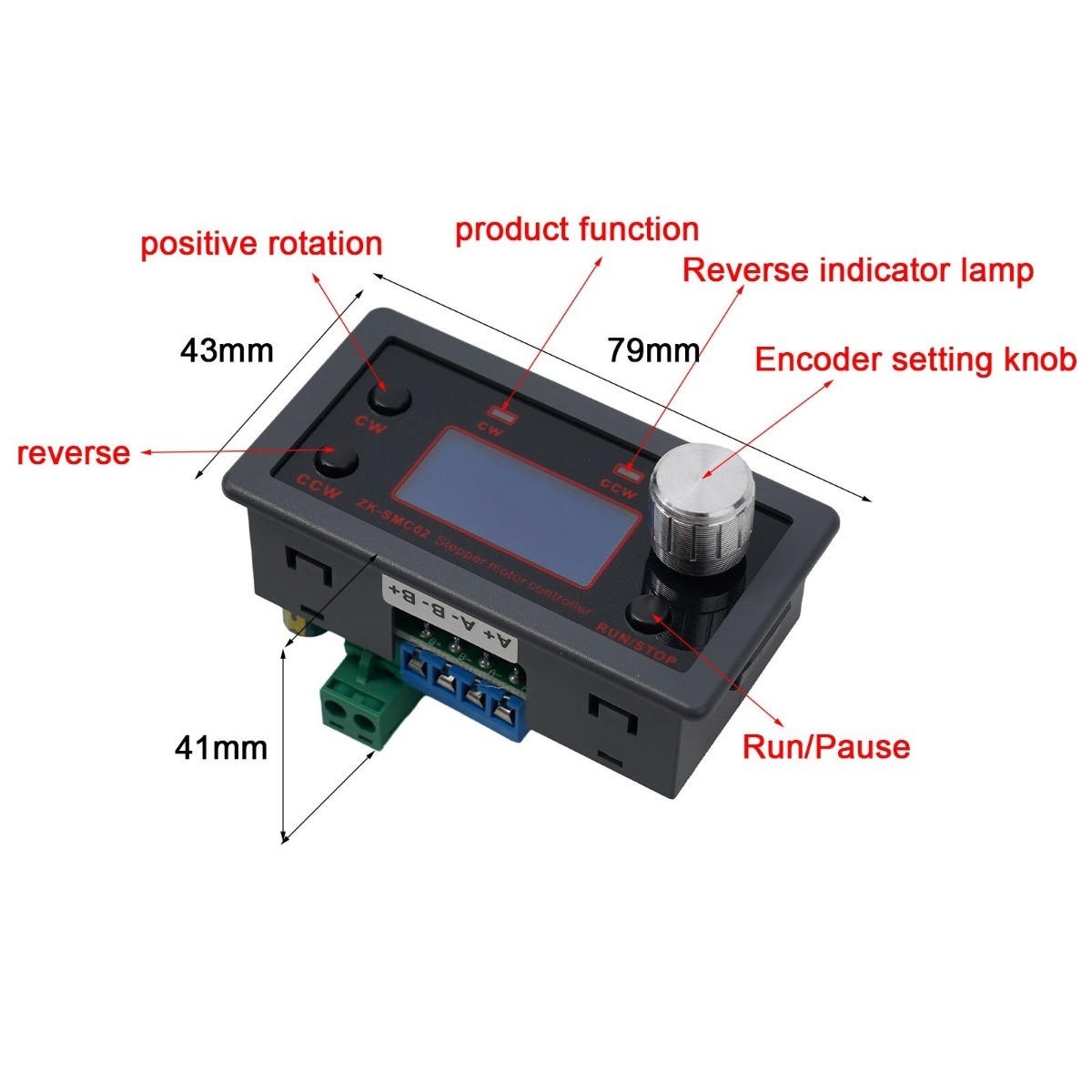 Forward/Reverse-Driver Controller Stepper Moto Pulse-Speed Angle-Control-Module