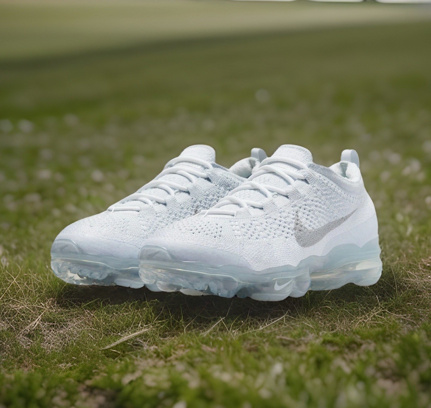 Nike Air VaporMax 2023 Flyknit ShoesPure Platinum DV1678-002 Men's Sizes NEW
