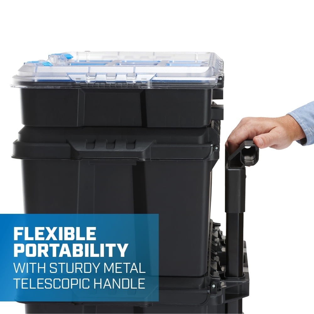 TOOL BOX Stack Cart Mobile for Hardware Fits Modular Storage System HART