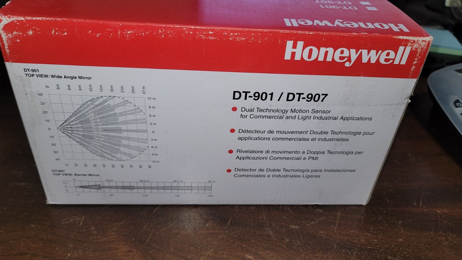 Honeywell DT901 Dual-Tec Long Range Motion Detector 40x90