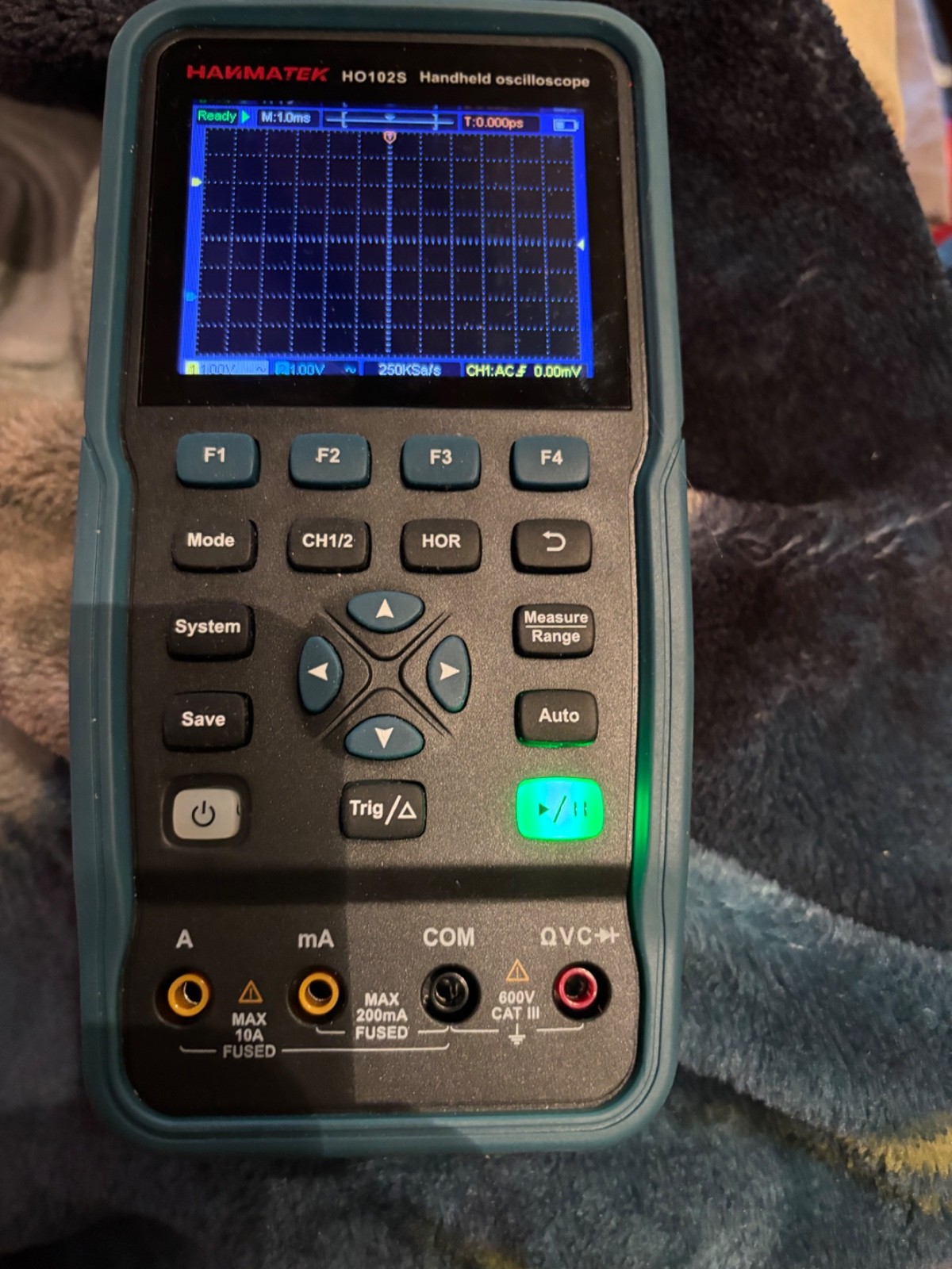 HANMATEK Handheld Digital Oscilloscope 100Mhz Bandwidth with 2 Channels HO102...