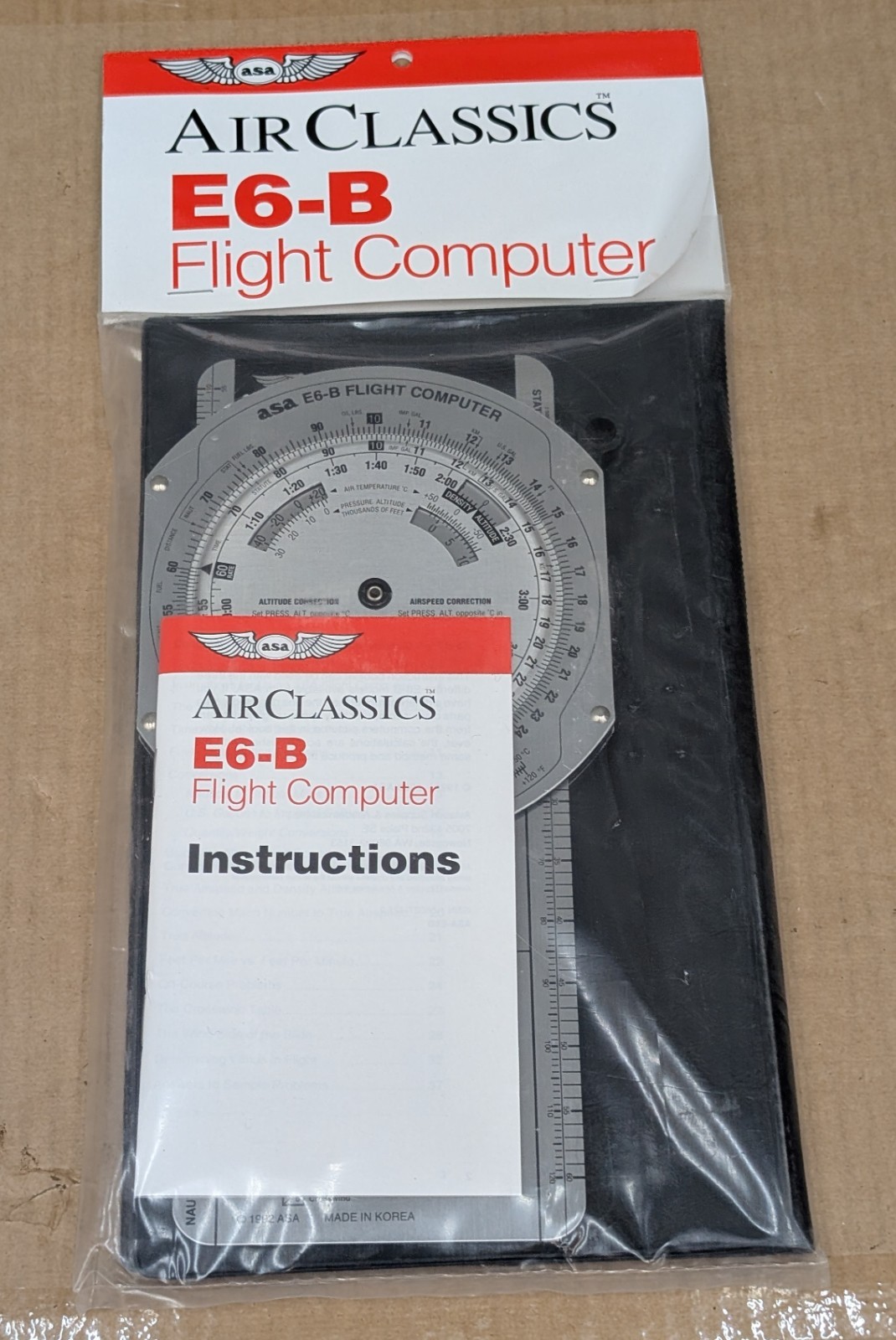 ASA AirClassics E6-B E6BMetal Flight Computer - ASA-E6B (Aluminium)