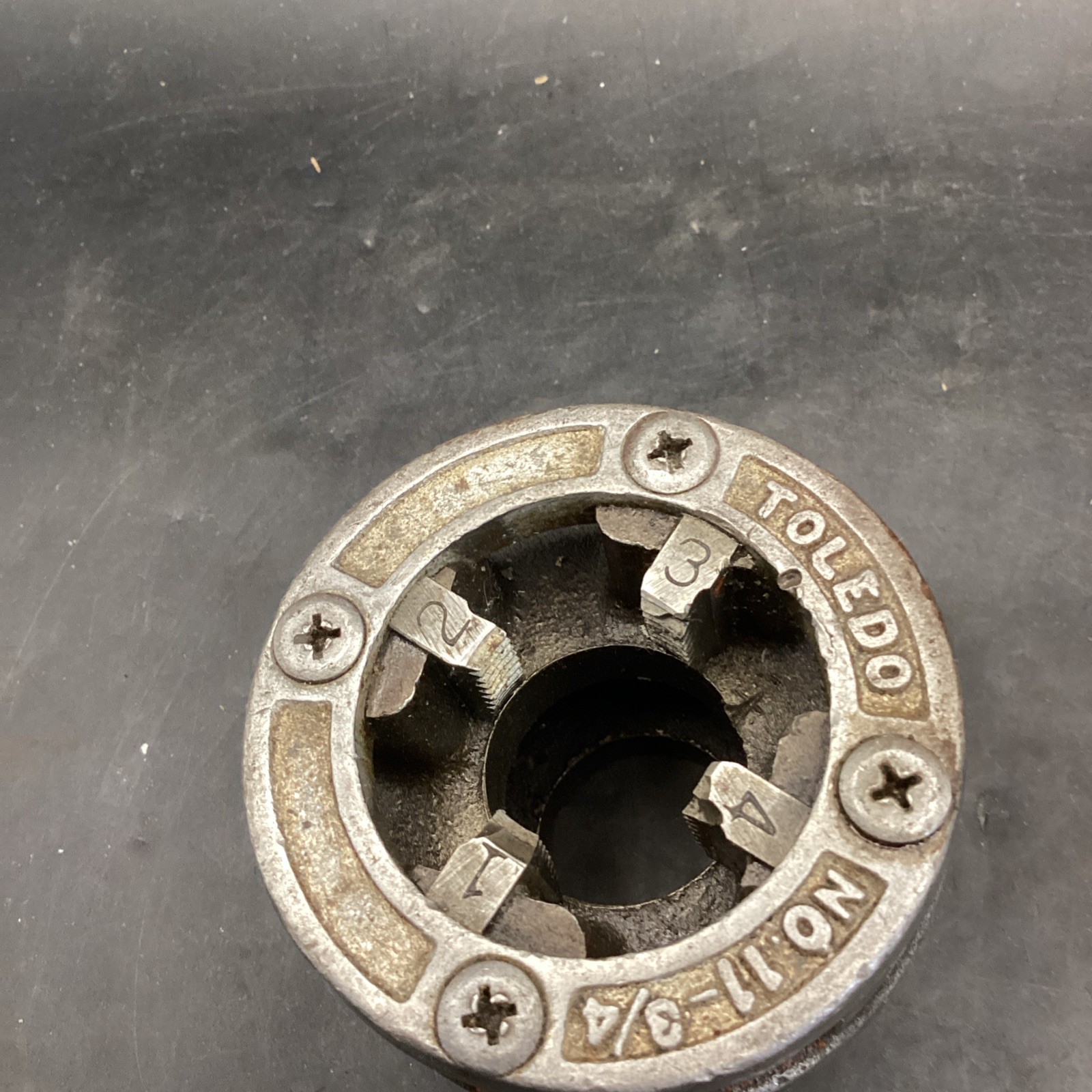 Toledo Die No. 11-3/4" Pipe Threading Die