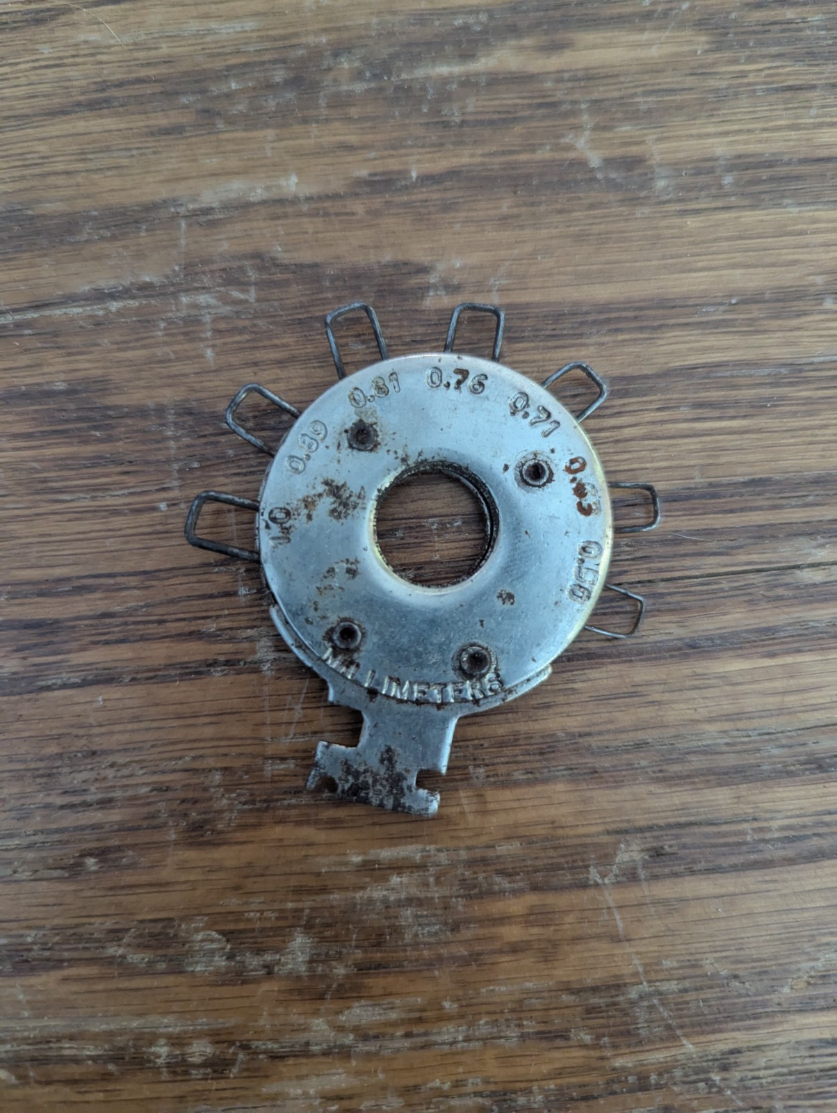 Vintage Herbrand Spark Plug Gauge HG1 Metric & Standard "MADE IN THE USA"